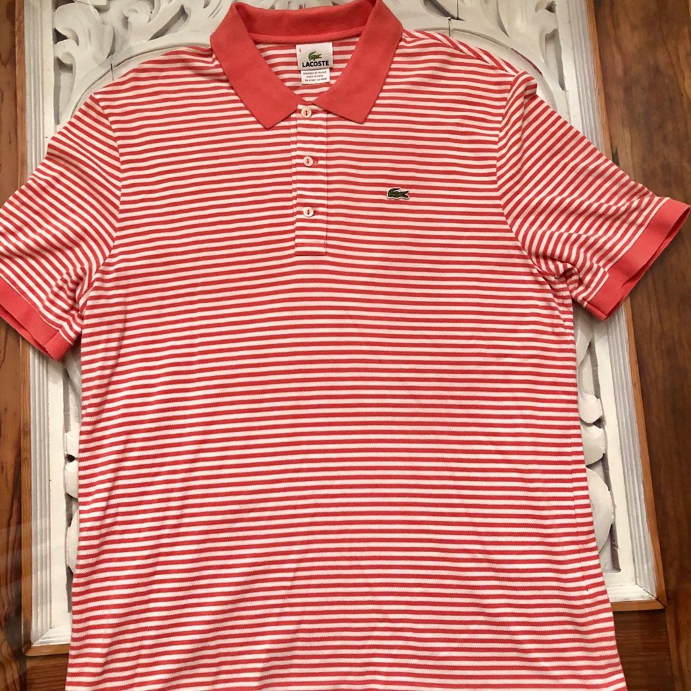 Coral Lacoste Shirt